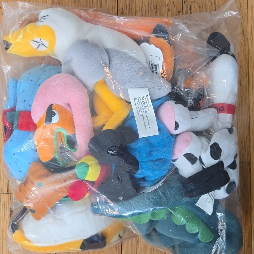 Assorted Bag of Plush Toys of Meanies. Mixed Series NWT BAG #1